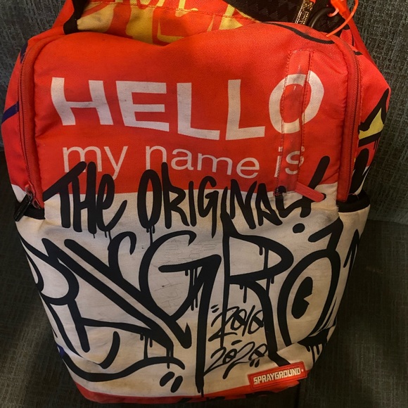 Sprayground Bags Used Spraygrounds Authentic Bookbag Poshmark